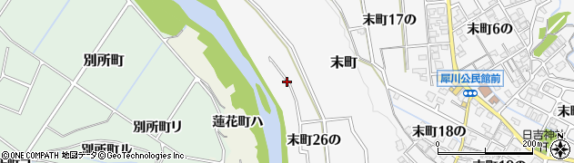 石川県金沢市末町（２６の）周辺の地図