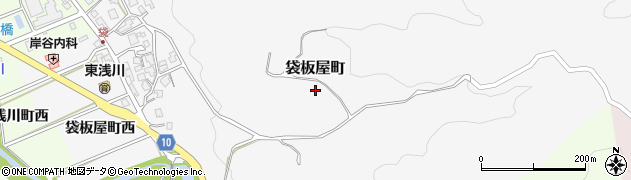 石川県金沢市袋板屋町周辺の地図