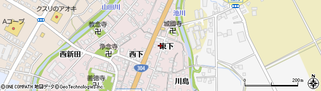 富山県南砺市城端140周辺の地図