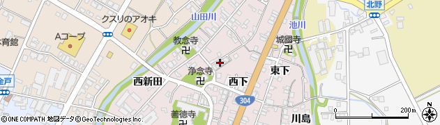 富山県南砺市城端270周辺の地図