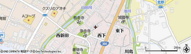 富山県南砺市城端268周辺の地図