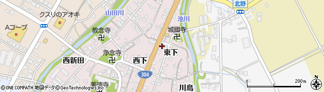富山県南砺市城端147周辺の地図