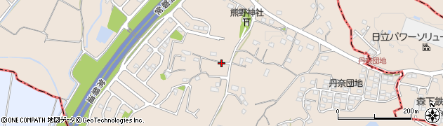 茨城県常陸太田市大森町周辺の地図