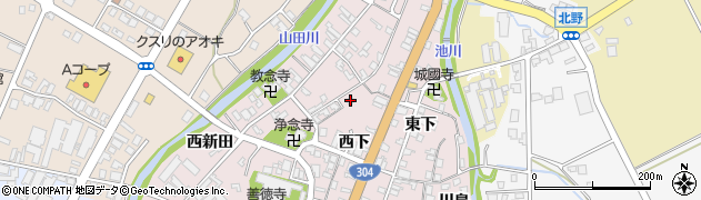 富山県南砺市城端260周辺の地図