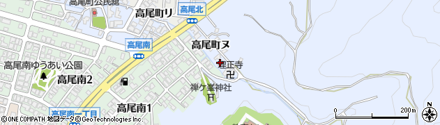 石川県金沢市高尾町ヌ28周辺の地図