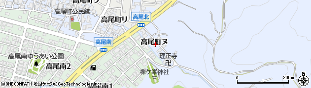 石川県金沢市高尾町ヌ25周辺の地図
