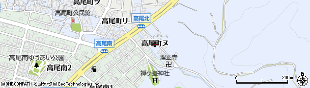 石川県金沢市高尾町ヌ周辺の地図