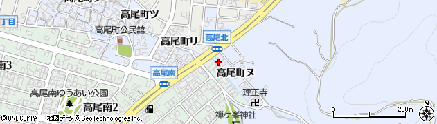 石川県金沢市高尾町ヌ20周辺の地図