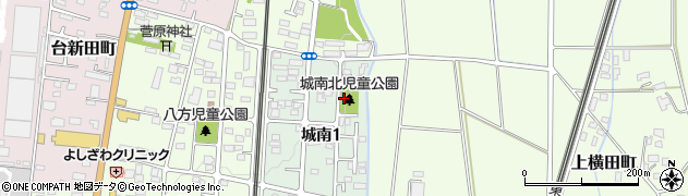 城南北児童公園周辺の地図