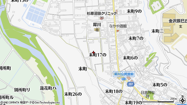 〒920-1302 石川県金沢市末町の地図