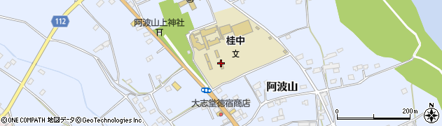 城里町立桂中学校周辺の地図