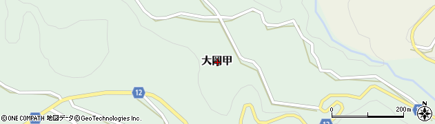 長野県長野市大岡甲周辺の地図