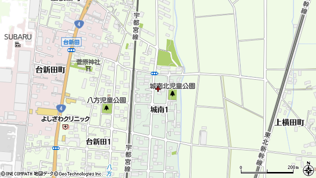 〒321-0117 栃木県宇都宮市城南の地図