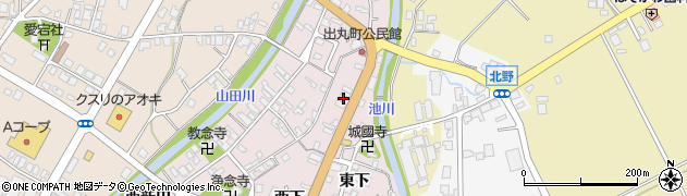 富山県南砺市城端70周辺の地図