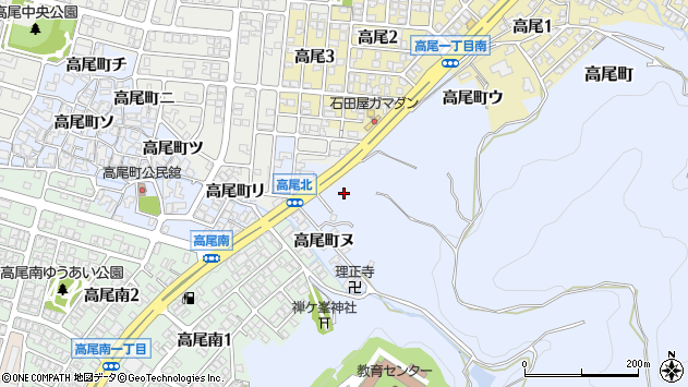 〒921-8153 石川県金沢市高尾町の地図