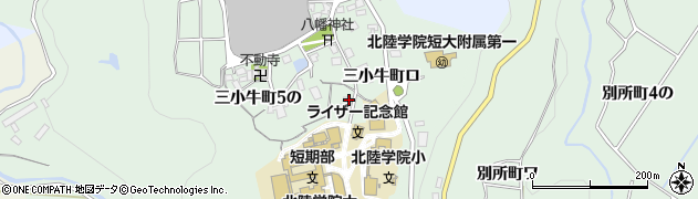 石川県金沢市三小牛町イ周辺の地図
