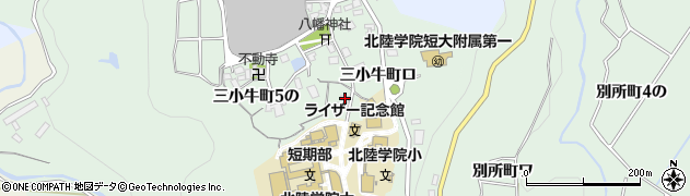 石川県金沢市三小牛町（イ）周辺の地図