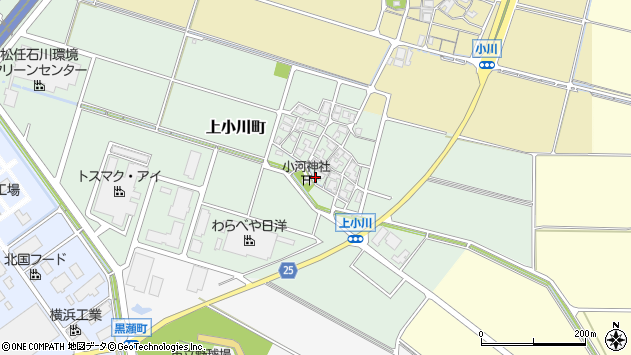 〒924-0066 石川県白山市上小川町の地図