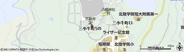 石川県金沢市三小牛町（５の）周辺の地図
