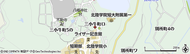 石川県金沢市三小牛町（ロ）周辺の地図