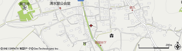 長野県千曲市森2106周辺の地図