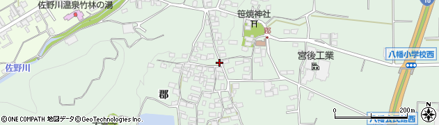 長野県千曲市八幡郡周辺の地図