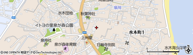 茨城県日立市水木町周辺の地図