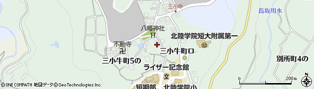 石川県金沢市三小牛町（９の）周辺の地図