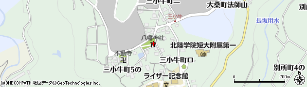 石川県金沢市三小牛町９の10周辺の地図