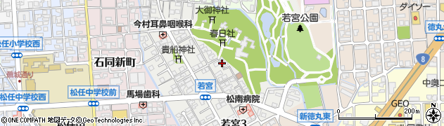 石川県白山市若宮周辺の地図
