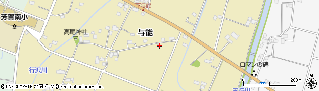 栃木県芳賀郡芳賀町与能241周辺の地図