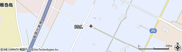富山県南砺市国広周辺の地図