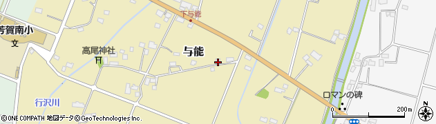 栃木県芳賀郡芳賀町与能458周辺の地図