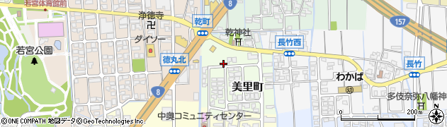 石川県白山市美里町周辺の地図