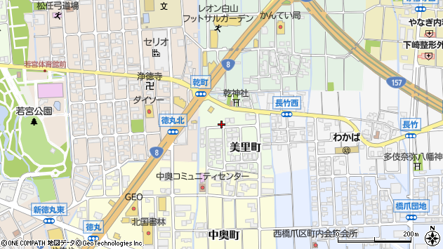 〒924-0820 石川県白山市美里町の地図