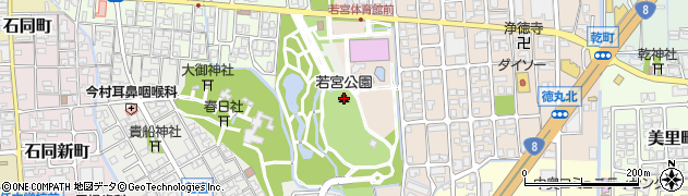 若宮公園周辺の地図