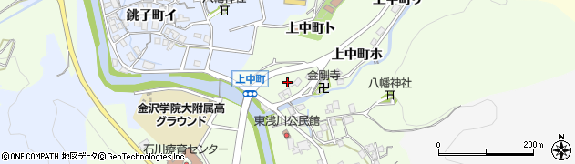 石川県金沢市上中町ヘ周辺の地図