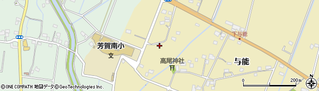 栃木県芳賀郡芳賀町与能343周辺の地図