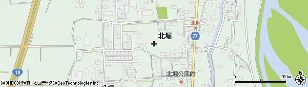 長野県千曲市八幡北堀周辺の地図
