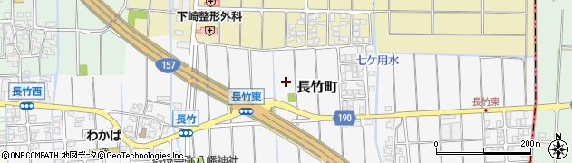 石川県白山市長竹町周辺の地図