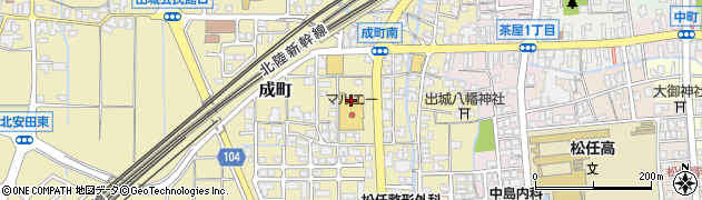株式会社白整舎マルエー松任成店周辺の地図