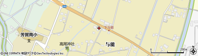 栃木県芳賀郡芳賀町与能423周辺の地図