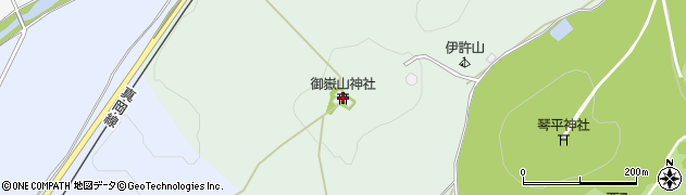 御嶽山神社周辺の地図