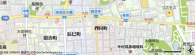 石川県白山市石同町周辺の地図