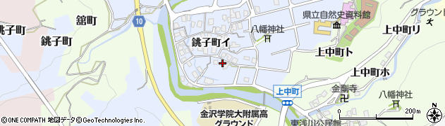 石川県金沢市銚子町イ118周辺の地図