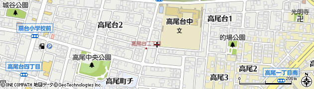 石川県金沢市高尾台周辺の地図