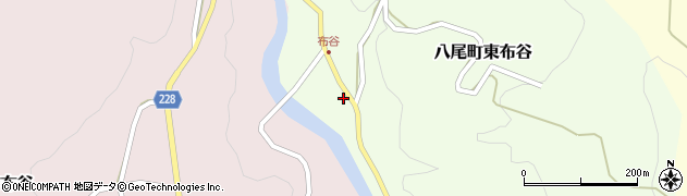 富山県富山市八尾町東布谷25周辺の地図