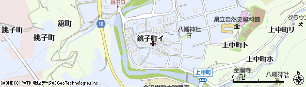 石川県金沢市銚子町イ周辺の地図