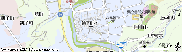 石川県金沢市銚子町（イ）周辺の地図