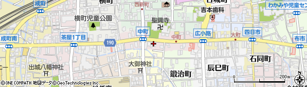 長佐呉服店周辺の地図